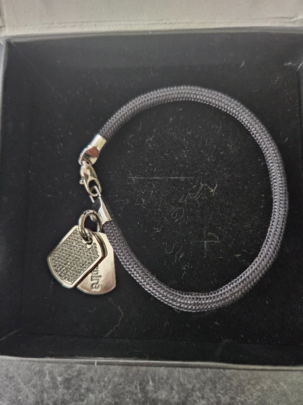 Stellavalle cord dog tag bracelet